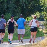 Grupowy trening w parku